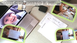 MENù PLANNING | Come creare il menù settimanale
