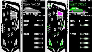 High Speed HIGHSPEED PCS PINBALL CONSTRUCTION SET FLIPPER The ATASCII Animator 1986 ATARI 8BIT XL XE
