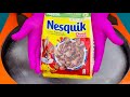 Nesquik Choco Waves ASMR Ice Cream Rolls Cream Ice Rolls Asmr