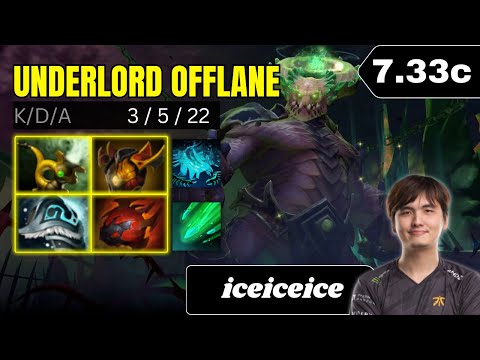PATCH 7.33c - iceiceice Underlord Offlane Gameplay - Dota 2 Full Match Gameplay