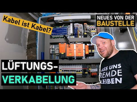 MSR-Verkabelung einer TROX Lüftungsanlage