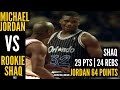 Michael Jordan vs ROOKIE Shaquille O’Neal | MJ 64 Points | Shaq 29 Pts, 24 Rebs | BASKETBALLDREAM