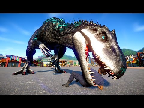 3 Tyrannosaurus Rex Vs 3 Indominus Rex Breakout and Fight - Jurassic World Evolution