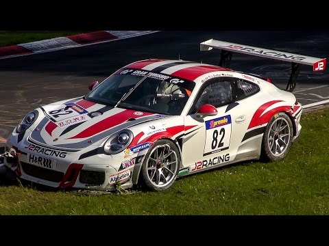 Nordschleife Crash Porsche 991 GT3 Cup - ADAC ACAS H&R-Cup Nürburgring