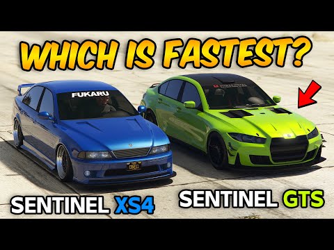 GTA 5 ONLINE - SENTINEL XS4 VS SENTINEL GTS (WHICH IS FASTEST?)