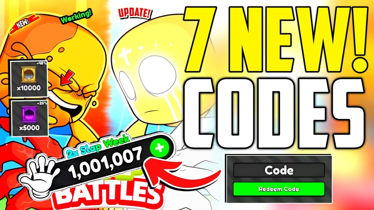 ⚠️Update!💥[CODES]⚠️ SLAP BATTLES ROBLOX CODES APRIL 2026 - SLAP BATTLES CODES