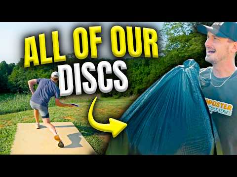 We Combined All of Our Discs into one MEGA BAG?! | Disc Golf Challenge