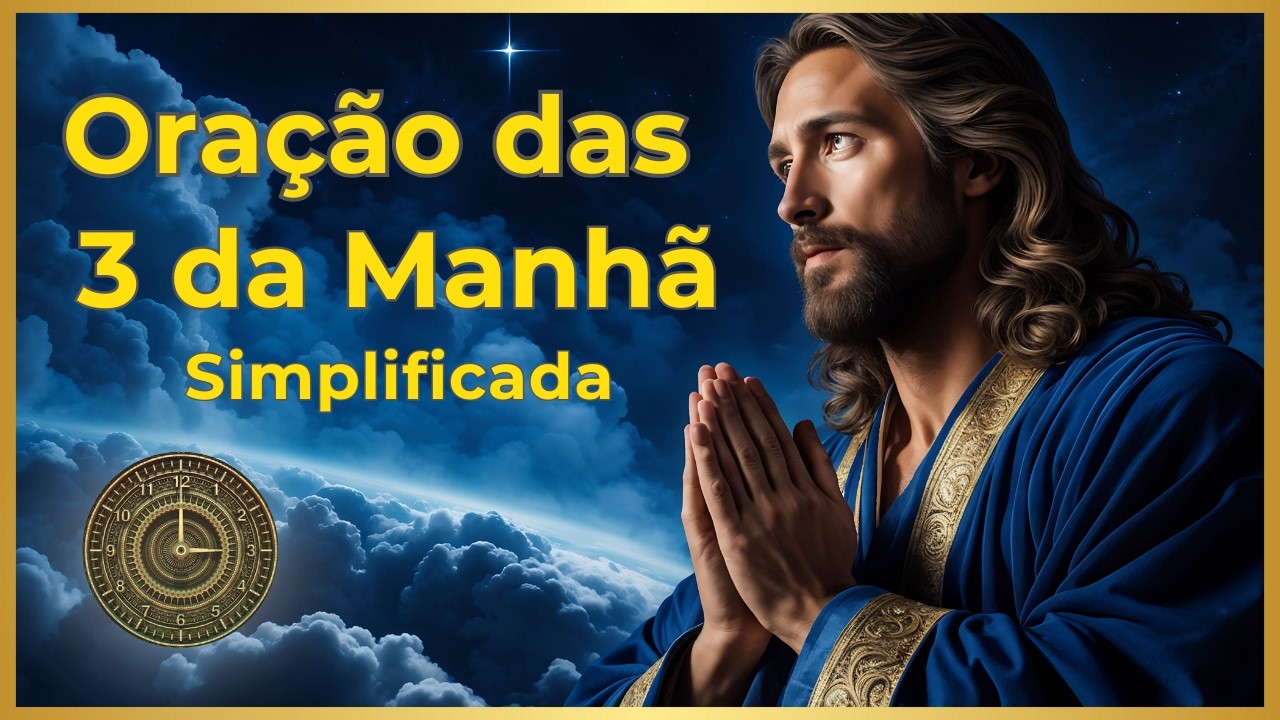ORAÇÃO PARA QUEM ACORDA ÀS TRÊS DA MANHÃ | Simplificada
