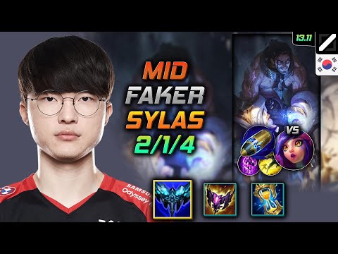 Sylas Mid Build Faker Everfrost First Strike - LOL KR Master Patch 13.11