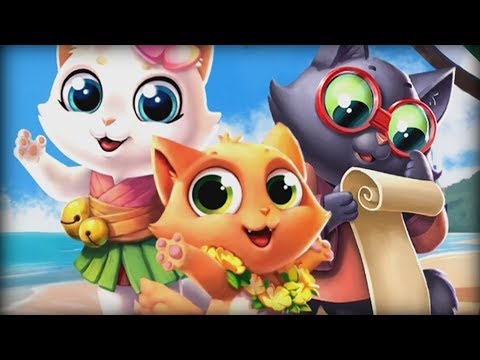 Tropicats: Match 3 Puzzle Game - wooga Level 1-4 Walkthrough