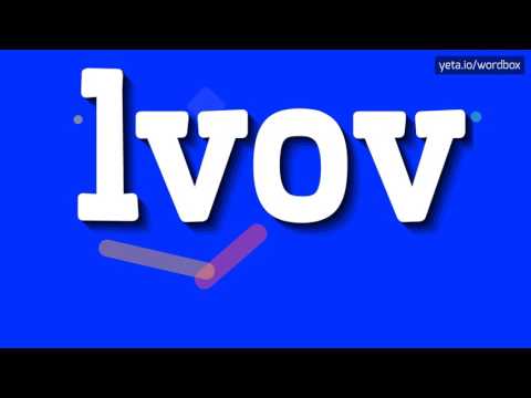 HOW TO PRONOUNCE LVOV? #lvov