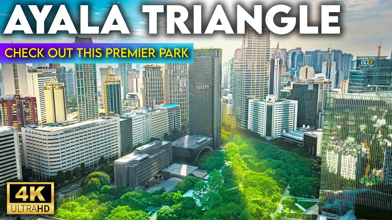 Stroll virtually through landscaped paths, sculptures, and city calm at Ayala Triangle Gardens.
