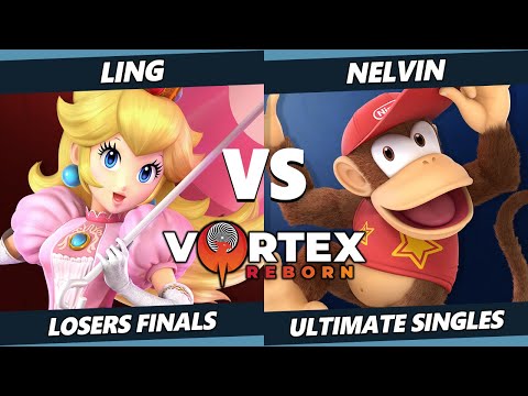 Vortex Legends 4 Losers Finals - Nelvin (Diddy Kong) Vs. Ling (Peach) SSBU Ultimate Tournament