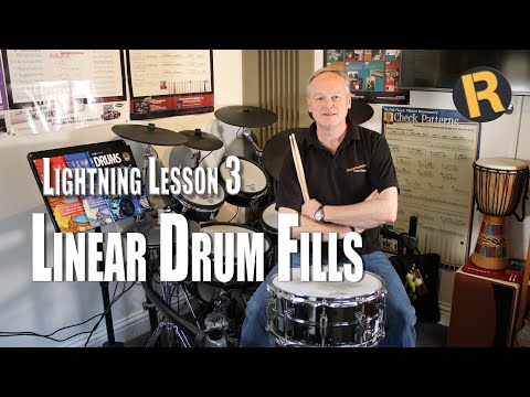 Lightning Lesson 3 - Linear Drum Fill in Sextuplets