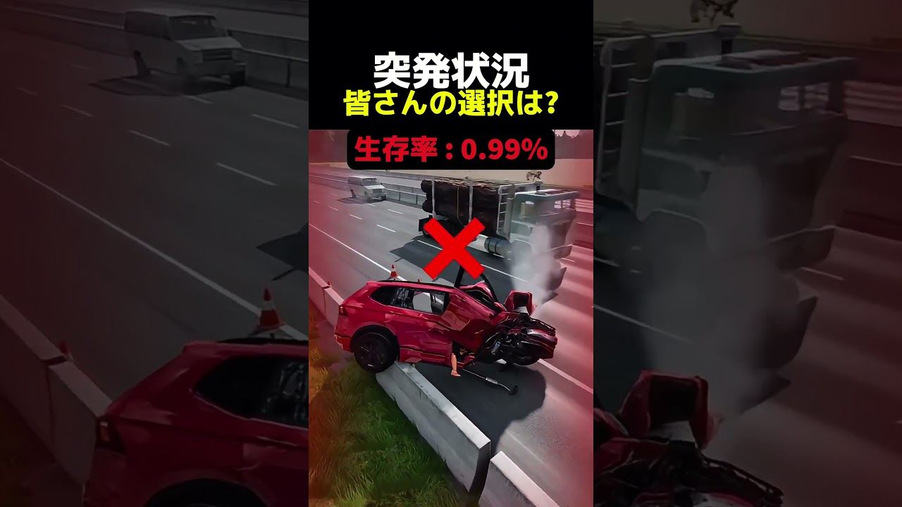 突発状況皆さんの選択は