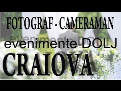 Filmare fotografie nunta, botez, cununie civila, fotograf, cameraman Craiova Dolj cel mai bun pret