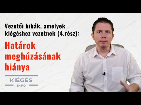 Vezetői hibák, amelyek kiégéshez vezetnek (4. rész): A határok meghúzása #kiégés