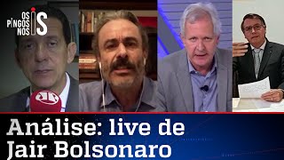 Comentaristas analisam live de Jair Bolsonaro de 18/03/21