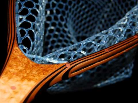 Custom Fly Fishing Net, Carolina Cherry Burl, Wenge, & Cherry