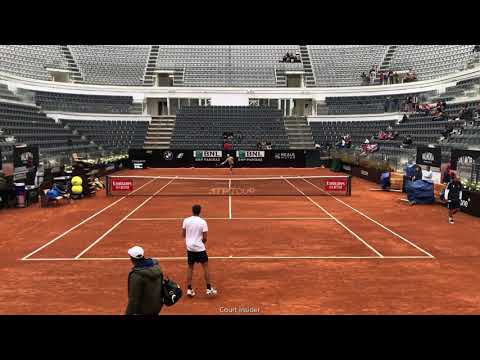 Cobolli-Rune practice at Internazionali BNL D'Italia 2022