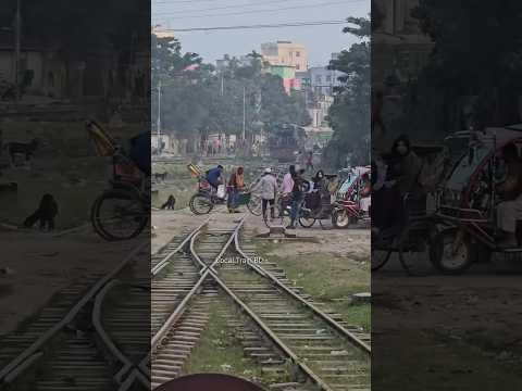 Ignorant people cause accidents in railway crossing gate.#train #shorts