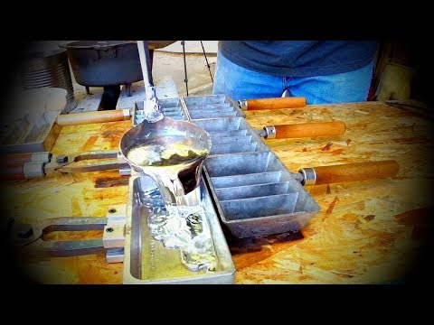 Melting and Processing Scrap Lead and Making 265 lbs of Ingots