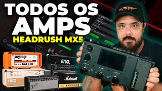 É INACREDITÁVEL A QUALIDADE DOS TIMBRES DE AMP DE FÁBRICA DA HEADRUSH MX5