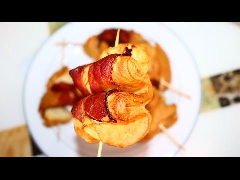 Air Fryer Bacon Puff Pastry | Easy Snacks To Make With Air Fryer | Christmas Snack Idea In Air Fryer