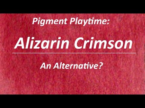 Pigment Playtime: An Alternative for Alizarin Crimson | Cool Red