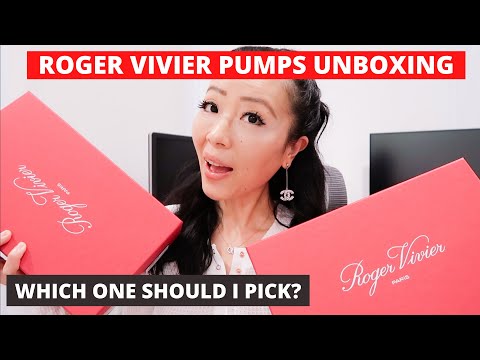 ROGER VIVIER PUMPS UNBOXING | Roger vivier viv in the city pumps unboxing