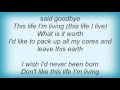 16943 Patti Page - I Wish I'd Never Been Born Lyrics