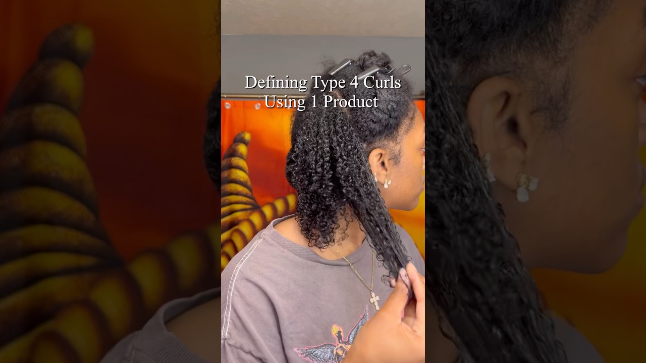 DEFINING TYPE 4 HAIR USING 1 PRODUCT ​⁠@AuntJackiesCurlsCoils #type4hair #naturalhair #curlyhair