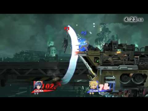 Super Smash Bros WiiU - Lucina Vs Cloud