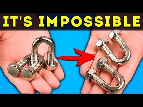 IMPOSSIBLE PUZZLE - These bolts can’t be separated - What's the secret?