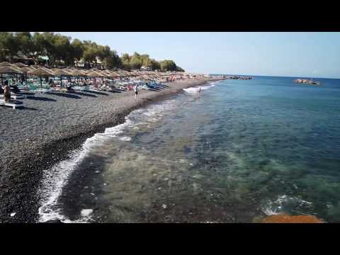 The Crystal Clear Waters of Kamari Beach -  SantoriniDave.com
