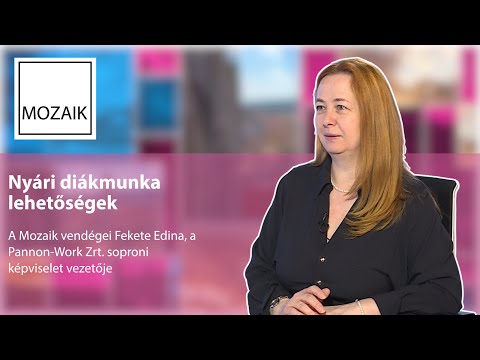 Mozaik – Nyári diákmunka-lehetőségek – vendég: Fekete Edina