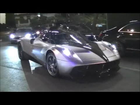 Saudi Pagani Huayra in Monaco│Start up & driving scenes