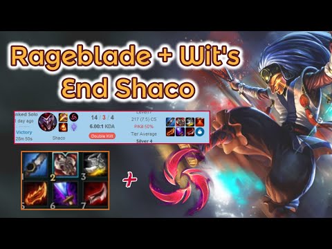 Rageblade and Wit's End Shaco Jungle [League of Legends] Full Gameplay - Infernal Shaco