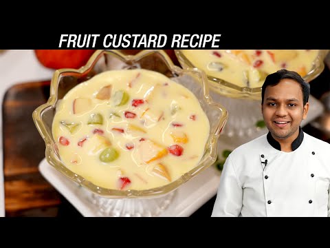 FRUIT CUSTARD Recipe - Super Creamy Easy Summer Dessert - CookingShooking