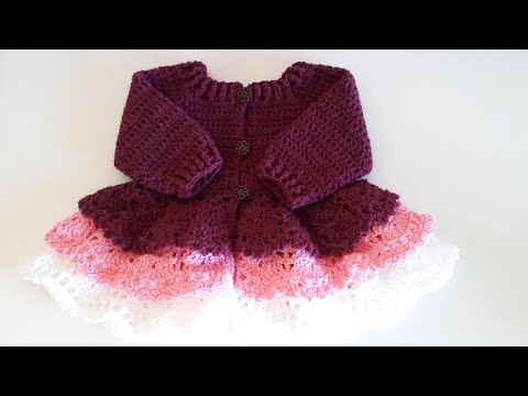 Crochet #25 How to crochet a layered cardigan PART 1