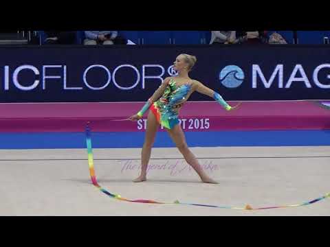 Emilie SWENSEN (NOR) ribbon - 2015 Stuttgart worlds Qualifs