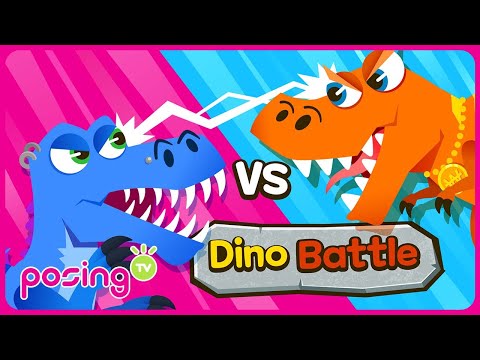 💥T-Rex vs Spinosaurus | Dinosaur battle | Who is the most powerful dinosaur? | posingTV