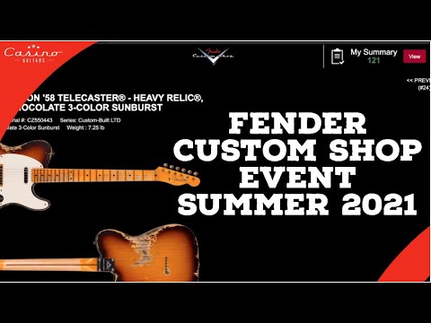 Fender Custom Shop Summer Event Guitar Showcase
