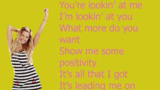 Positivity - Ashley Tisdale with lyrics