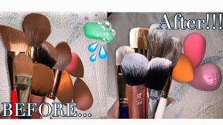 HOW TO: CLEAN YOUR MAKEUP BRUSHES FAST!