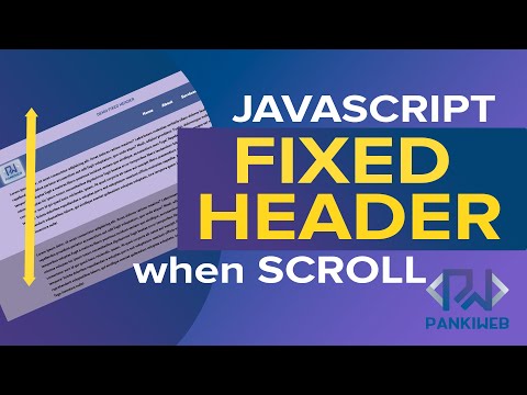 Fixed Header While Scroll Javascript Tutorial