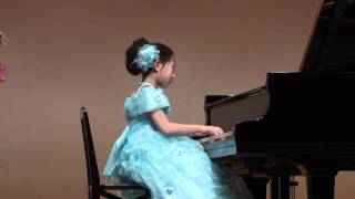 幻想即興曲　ショパン　8才　Chopin Fantasie Impromptu: 8 years old girl