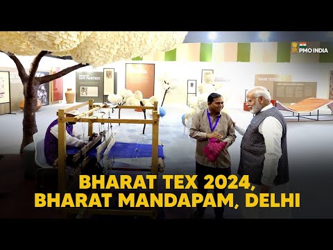 Prime Minister Narendra Modi at Bharat Tex 2024, Bharat Mandapam, Delhiा