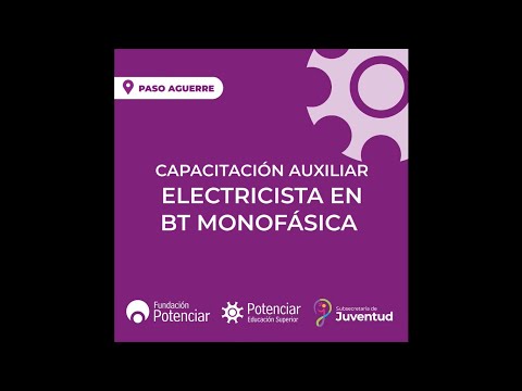 Aux. Electricista en BT Monofásica - Paso Aguerre