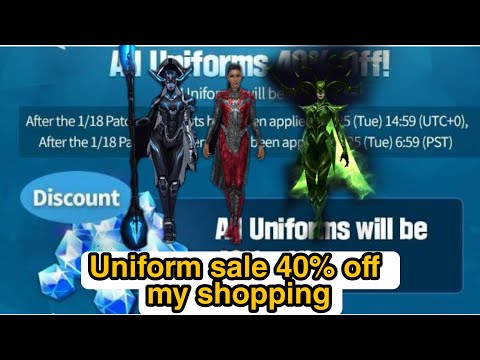 (MFF) UNIFORM 40% OFF ! MY SHOPPING ! MARVEL FUTURE FIGHT